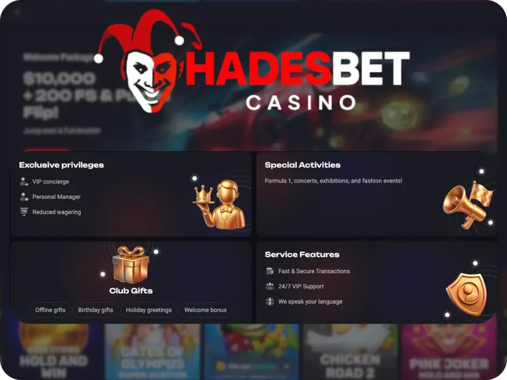 HadesBet Casino VIP