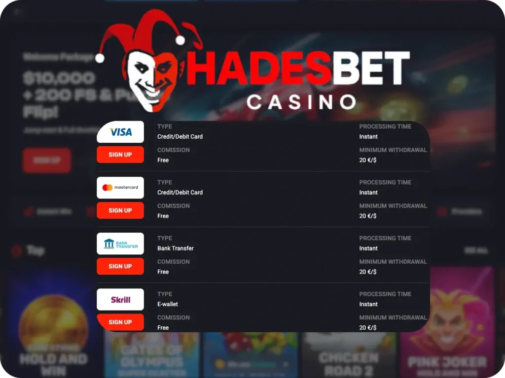 HadesBet Payments