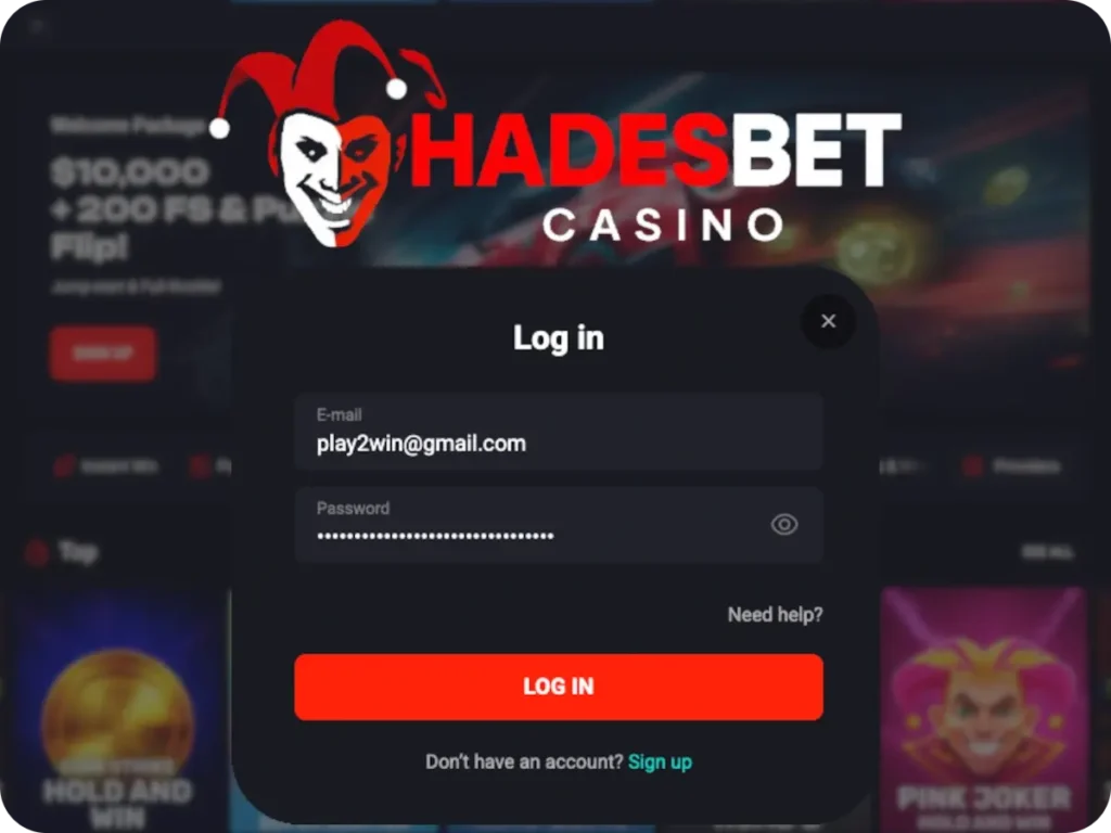 Hadesbet Casino Login
