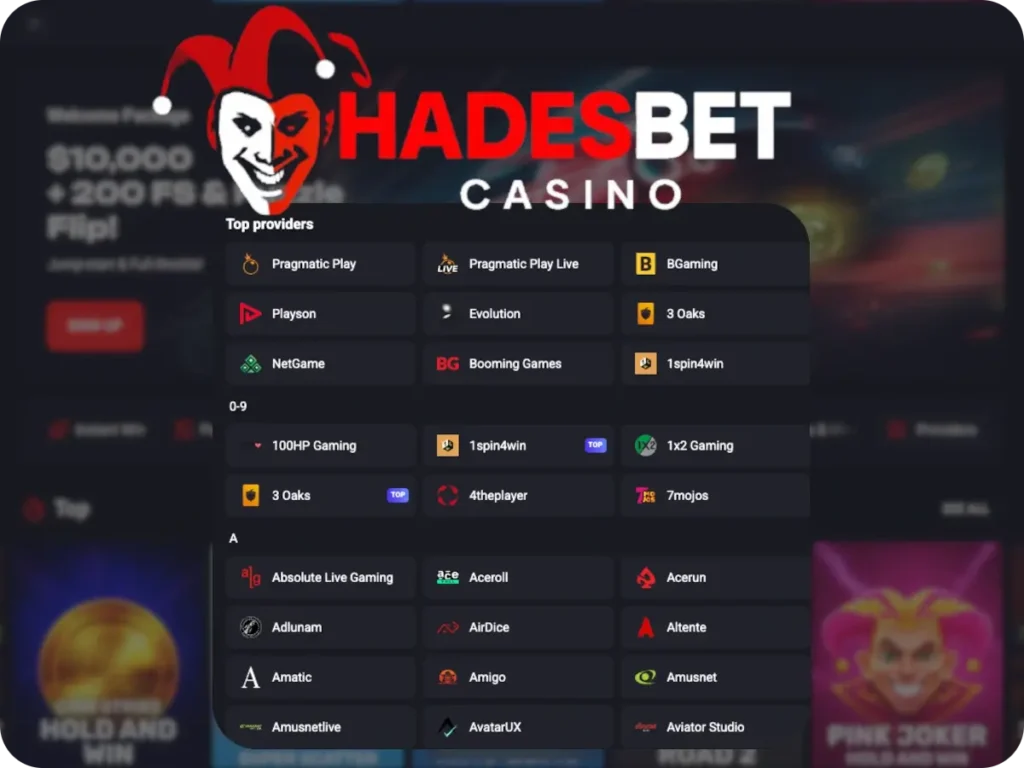Hadesbet Providers