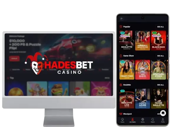 Hadesbet casino mockups